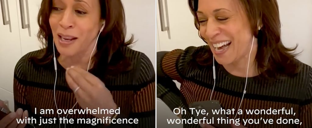 Watch Kamala Harris Call Teen Who Painted Her in Viral Video