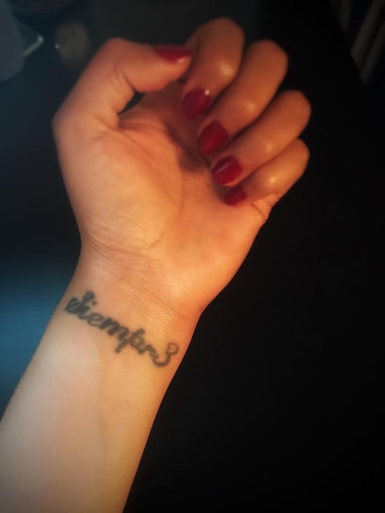 "Siempre" Wrist Tattoo