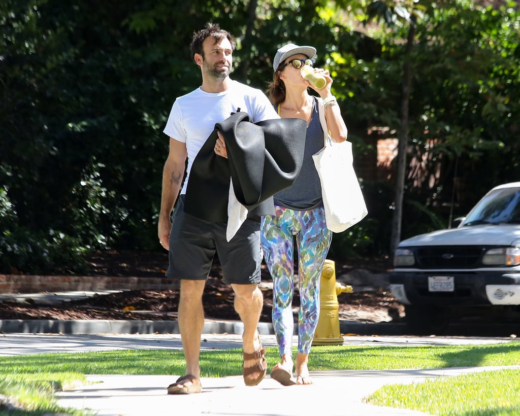 Alessandra Ambrosio and Fiance Go to Yoga October 2015