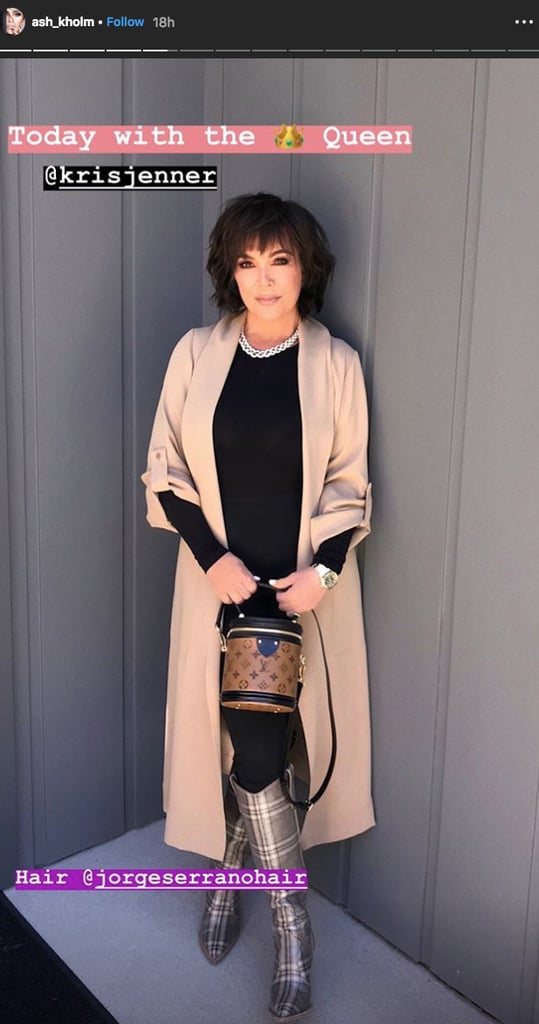 Kris Jenner With a Bob and Bangs in February 2019