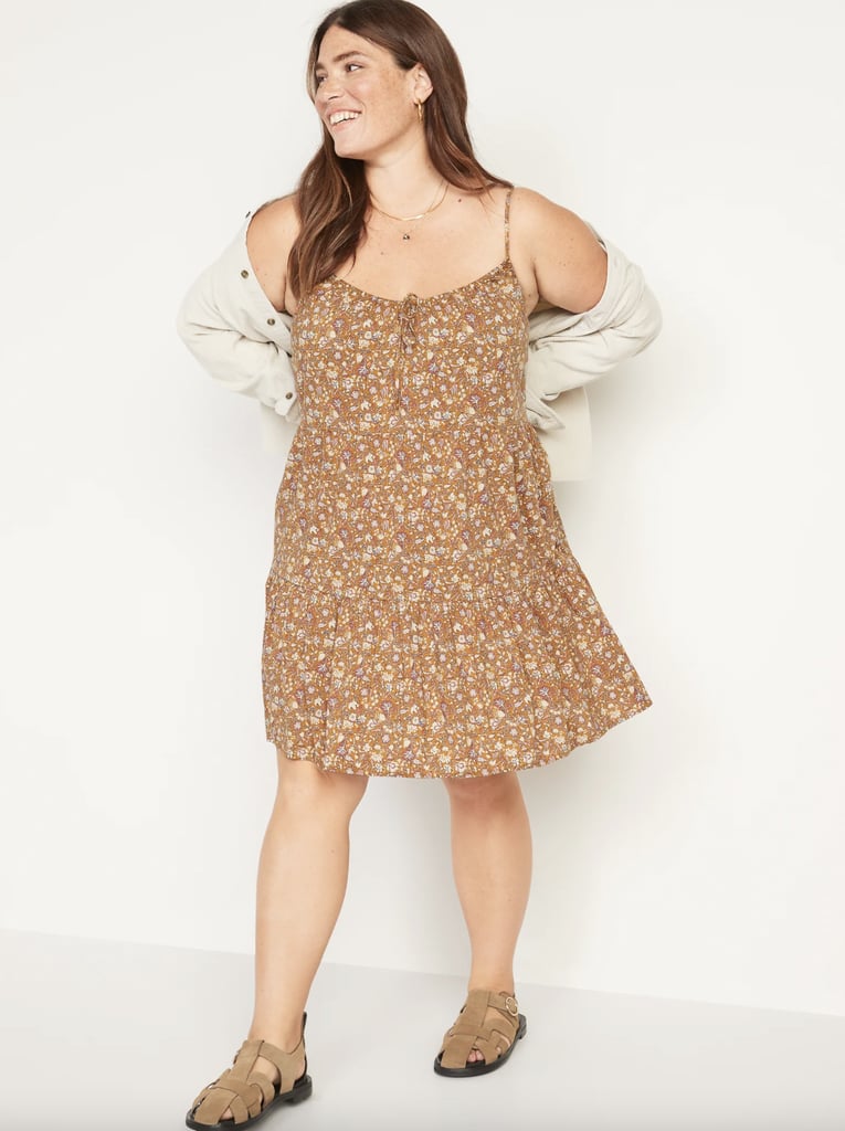 Old Navy Sleeveless Tiered Floral-Print Mini Cami Swing Dress