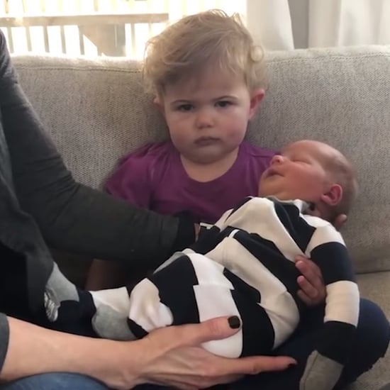 Toddler Unimpressed With New Baby Brother Video
