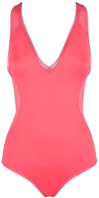 Stella McCartney Mesh Panel Racer Back Swimsuit