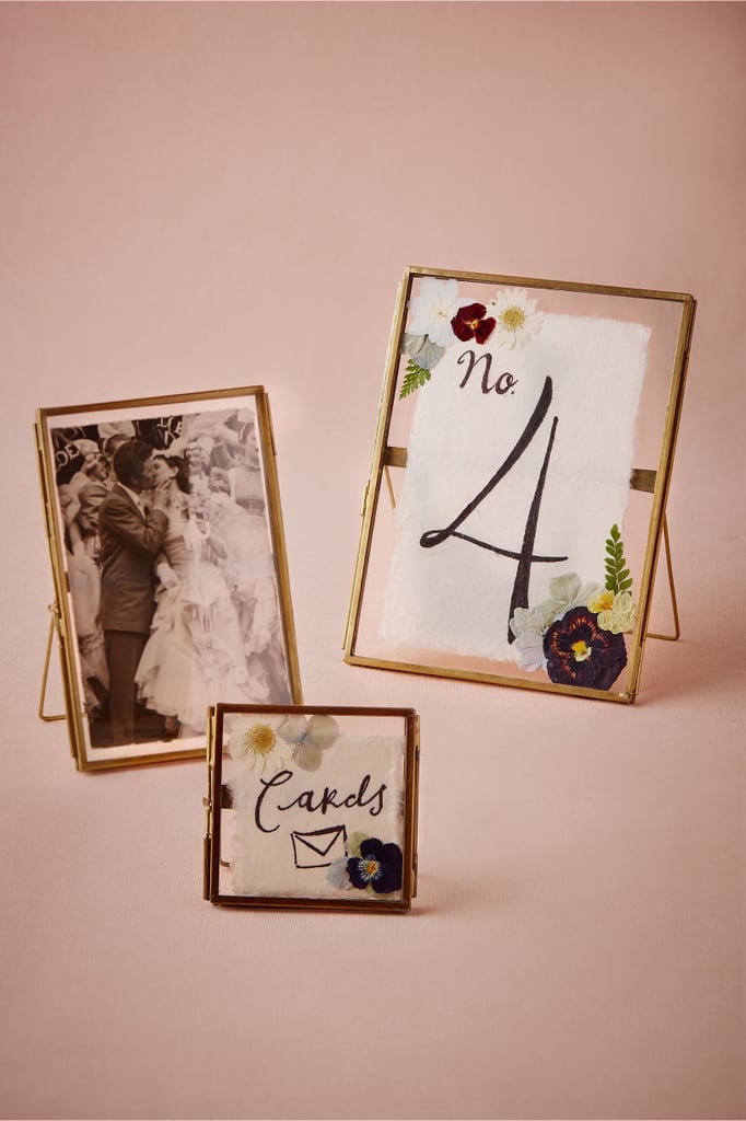 Pressed Glass Frames Best Bridal Shower Decorations POPSUGAR Love