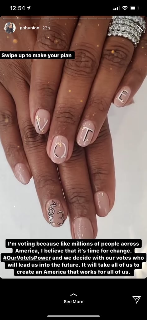 Gabrielle Union's Vote Nail Art