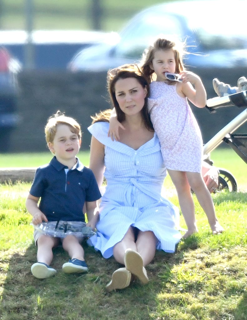 Kate Middleton Blue Dress at Polo Match 2018