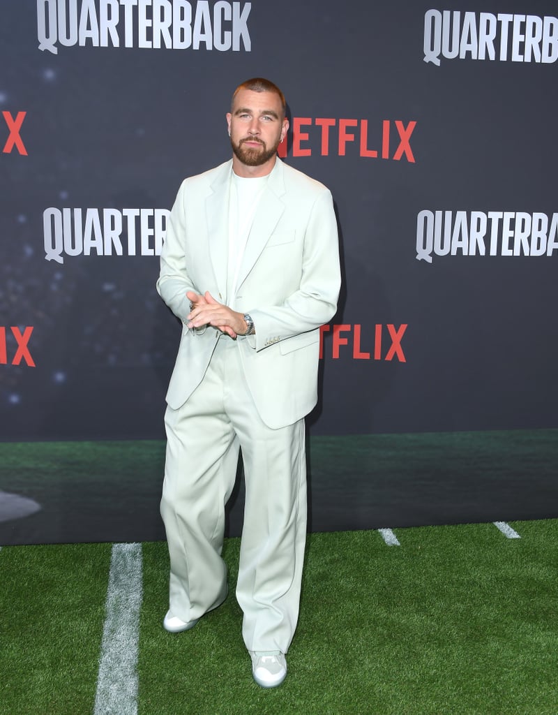 Travis Kelce and Mom Donna Kelce at the Quarterback Premiere