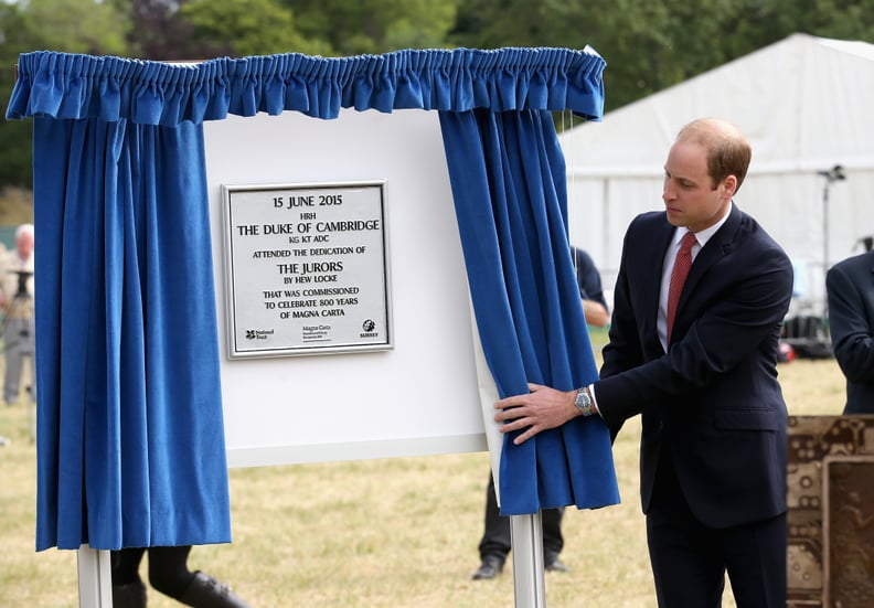 And That Same Day, He Had the Pleasure of Unveiling This Exciting Plaque