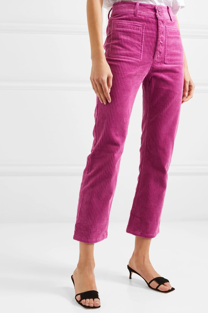 APIECE APART Marston cropped stretch-cotton corduroy slim-leg pants