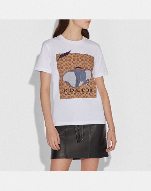 Disney X Coach Dumbo Signature T-Shirt | Disney Coach Best Products ...