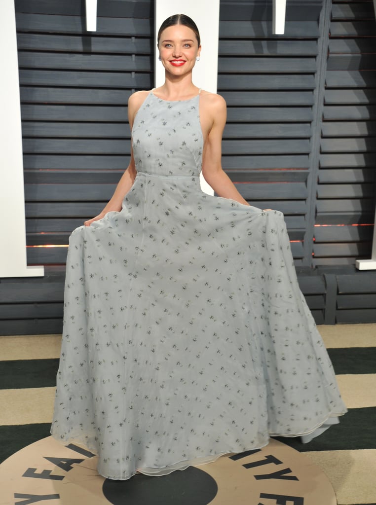 Miranda Kerr Models at the Oscars Afterparty 2017 POPSUGAR Fashion