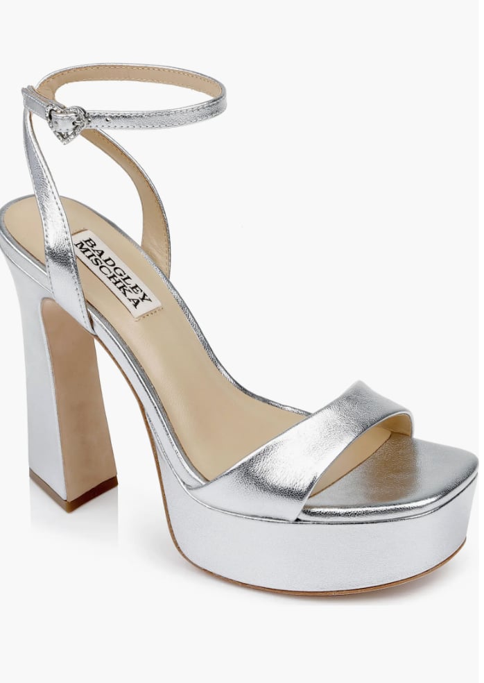 Badgley Mischka Collection Caia Ankle Strap Platform Sandal