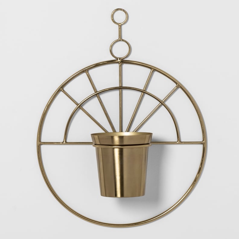 Project 62 22.2" x 3.6" Decorative Metal Hanging Planter Gold