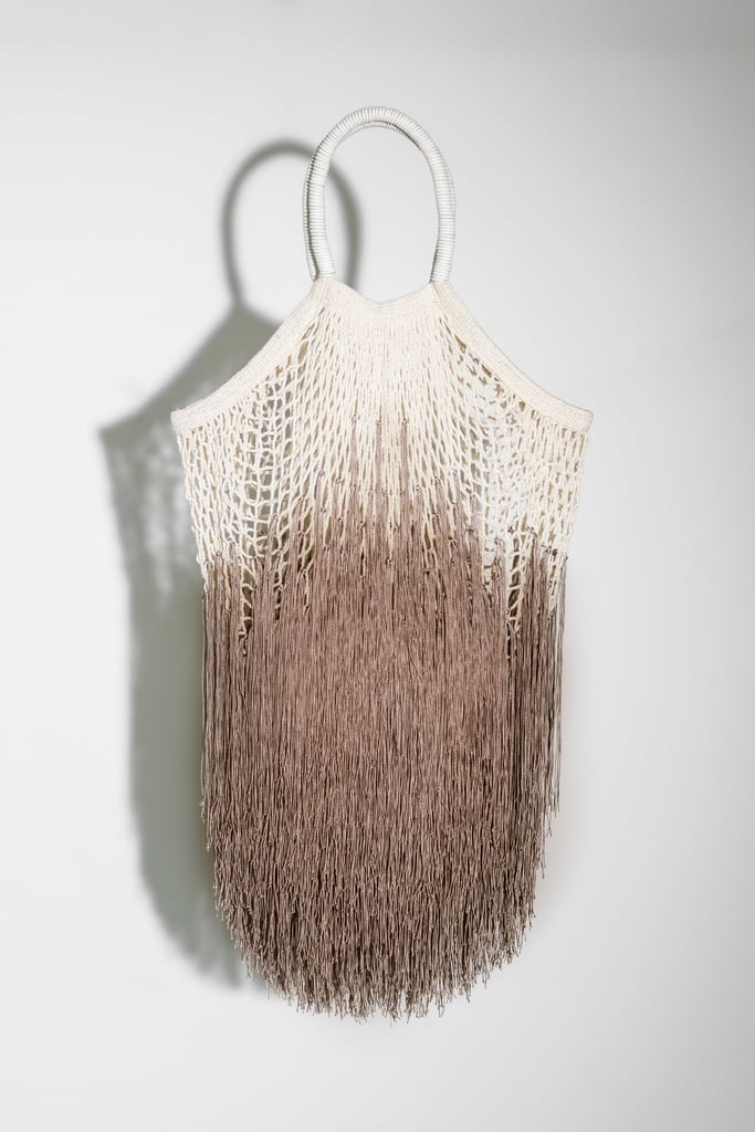 Petit Kouraj Tan Large Fringe Tote