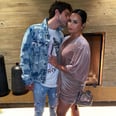 Demi Lovato Oozes Glamour in Her Velvet Date-Night Dress With Fiancé Max Ehrich