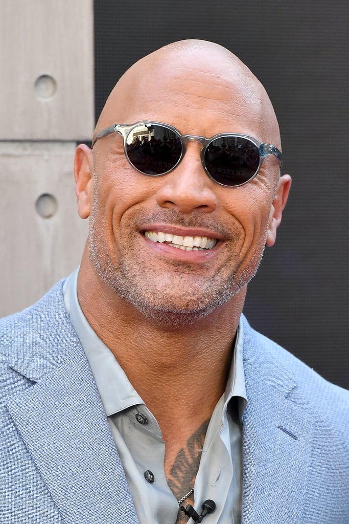 Dwayne Johnson and Daughter at Skyscraper Premiere