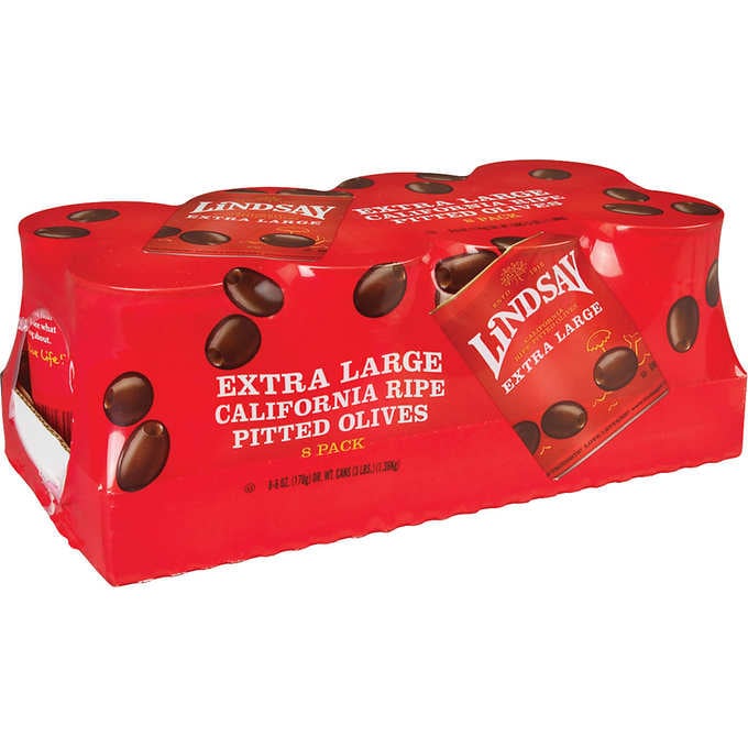 Lindsay Extra Large Black Pitted Olives Christmas Dinner Foods at