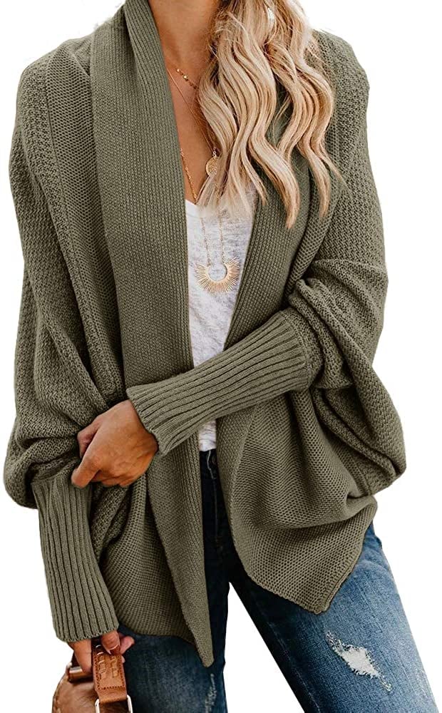 Imily Bela Women's Batwing Slouchy Wrap Cardigan