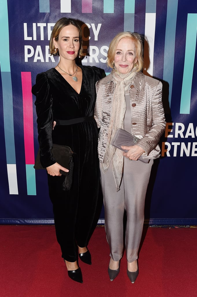 Sarah Paulson and Holland Taylor at Literacy Partners Gala