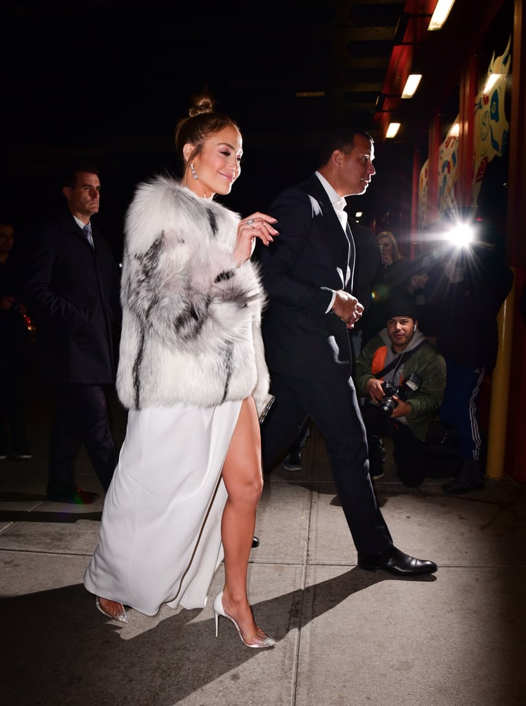 Jennifer Lopez White Elie Saab Dress at Second Act Afterparty