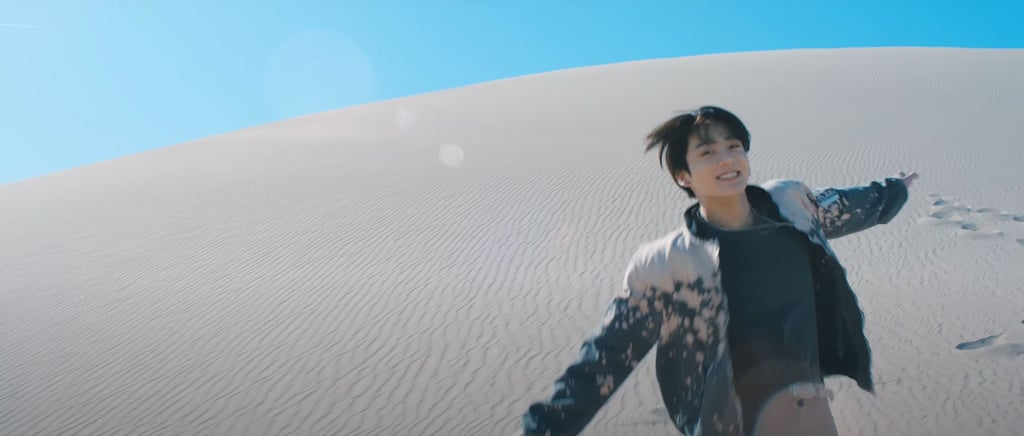 BTS "Yet to Come" Music Video Easter Egg: Jungkook Running With His Arms Extended