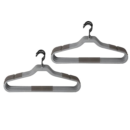 For Your Closet: Squared Away No Slip Slim Hangers with Black Hook