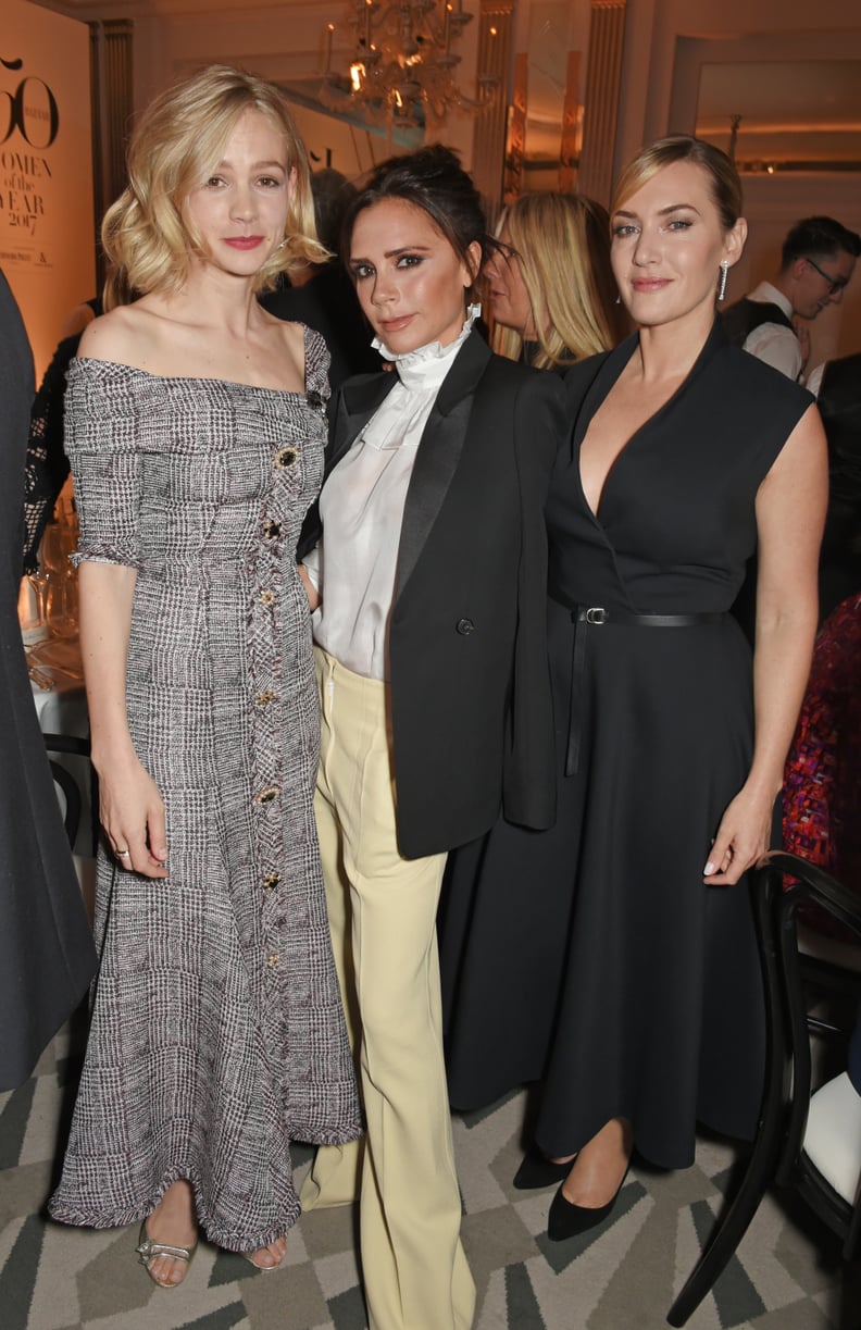 Carey Mulligan, Victoria Beckham, and Kate Winslet