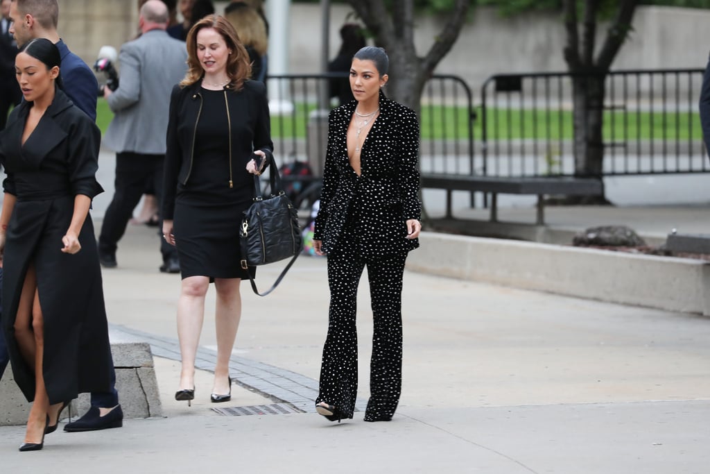 Kourtney Kardashian Embellished Suit CFDA Awards 2018