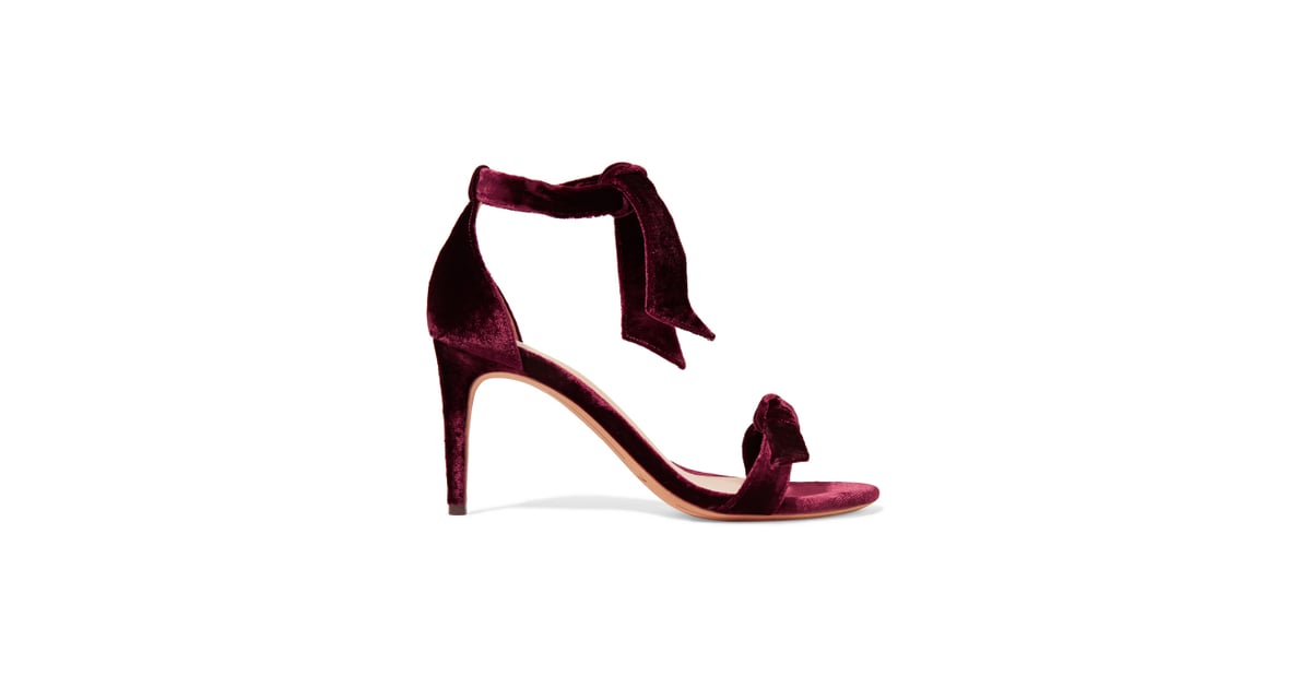 Alexandre Birman Clarita Bow-Embellished Velvet Sandals ($695) | Fall ...