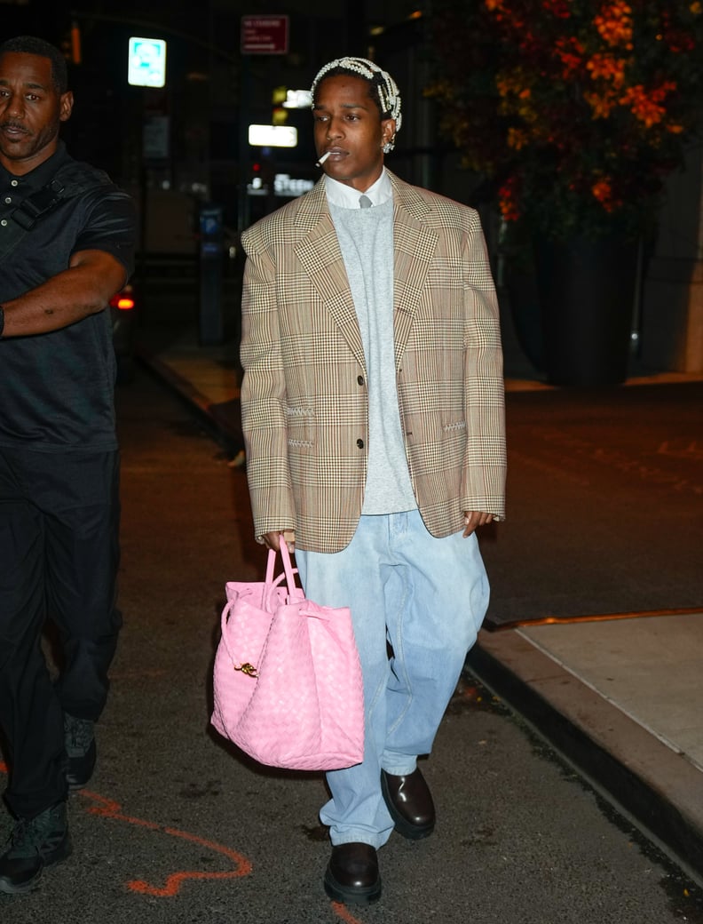 A$AP Rocky's Pink Bottega Veneta Purse