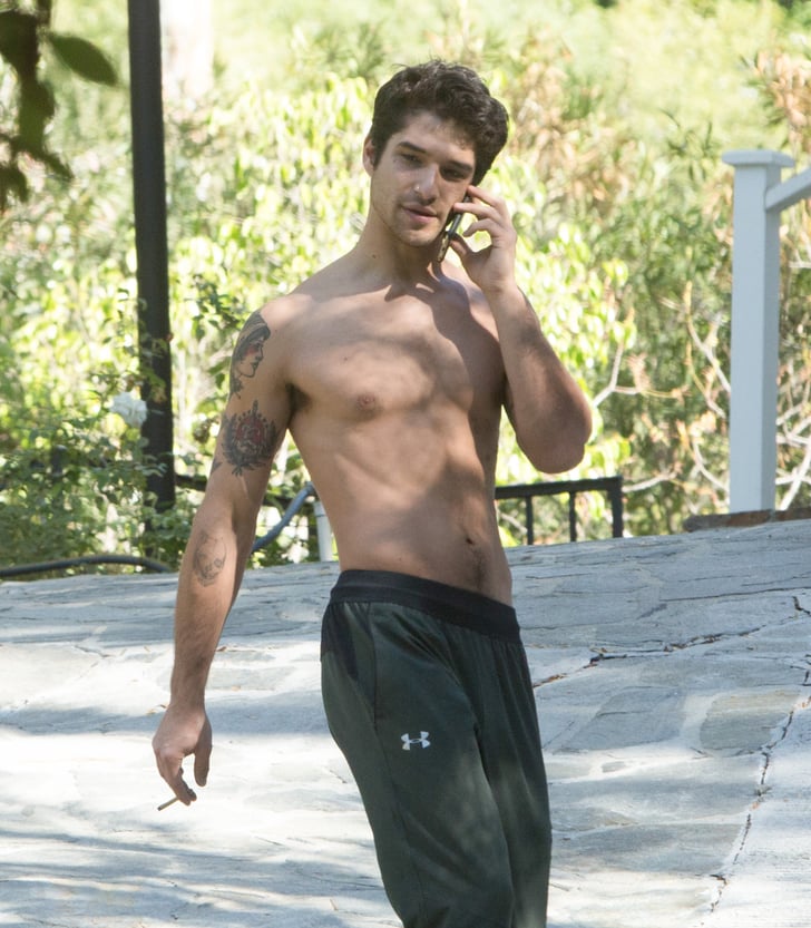 Tyler Posey Shirtless In La Pictures November 2016 Popsugar Celebrity 