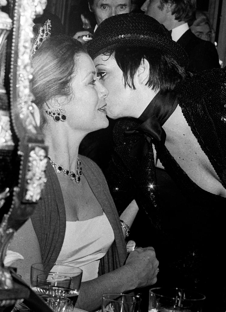 Princess Grace of Monaco (Grace Kelly) and Liza Minnelli at the Battle of Versailles in 1973