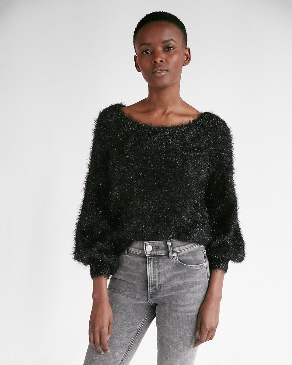 express metallic sweater