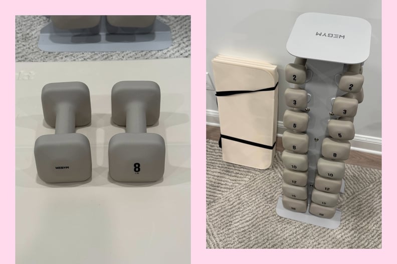 The WeGym Dumbbell Set.