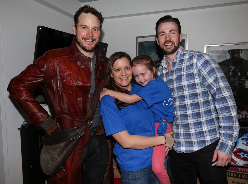 Chris Pratt and Chris Evans at a Nonprofit