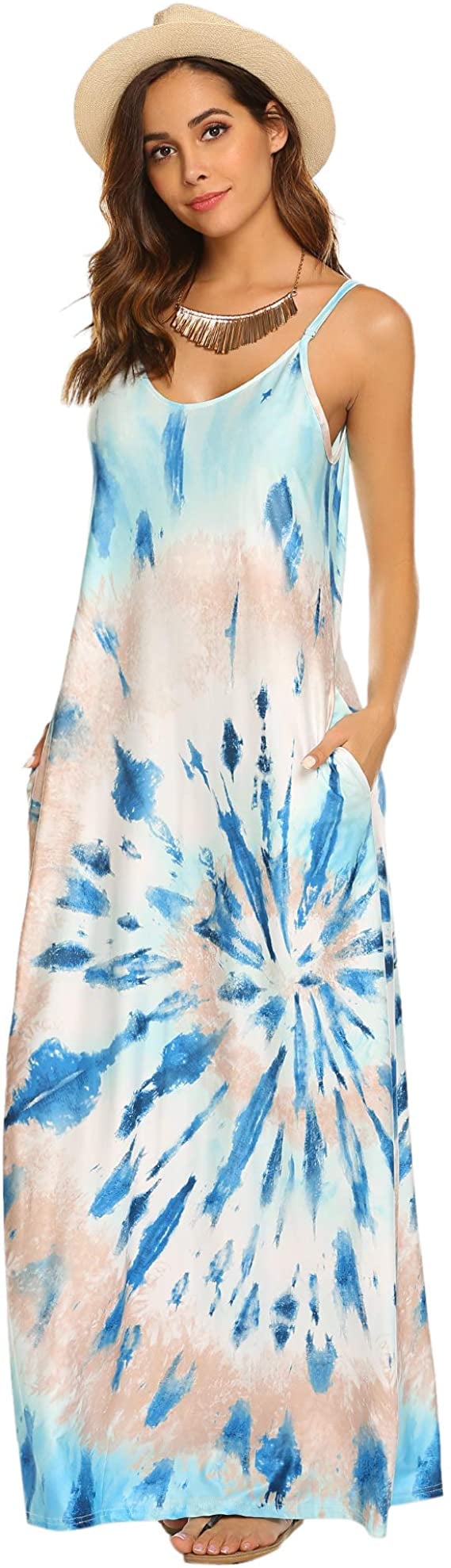 Ours Casual Tie-Dye Maxi Dress