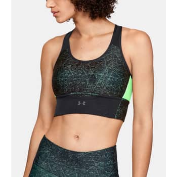 Under Armour Women's Heathered Cross-Back Medium-Support Compression Sports  Bra - Macy's