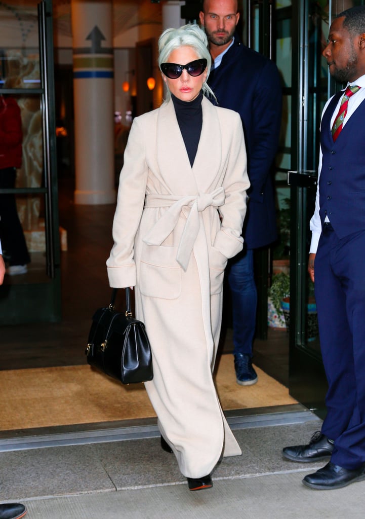 Lady Gaga Camel Coat by Gabriela Hearst January 2019