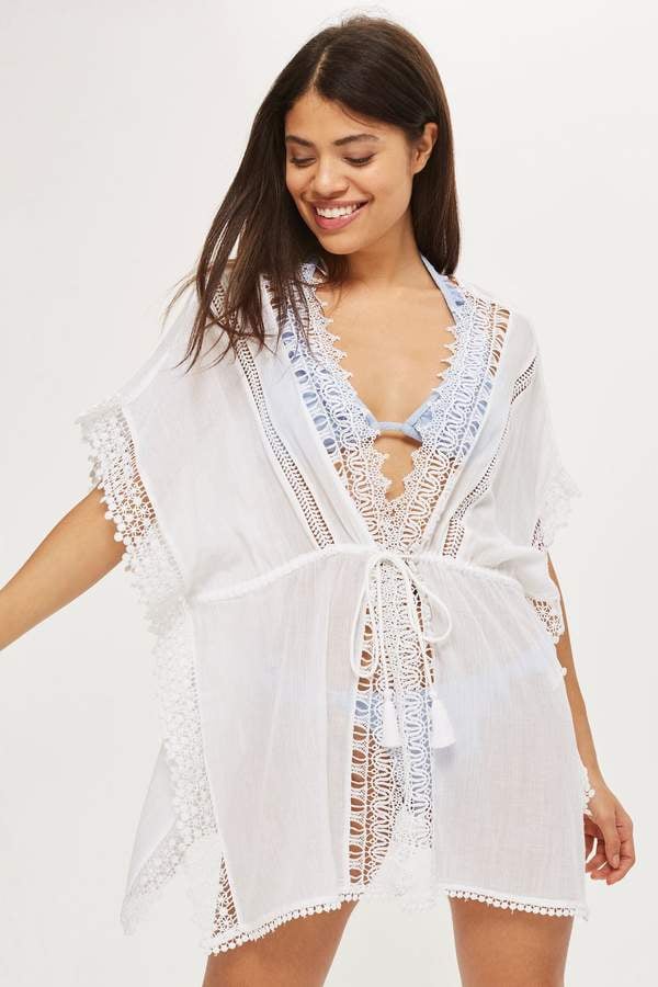 Topshop Crochet Trim Kaftan