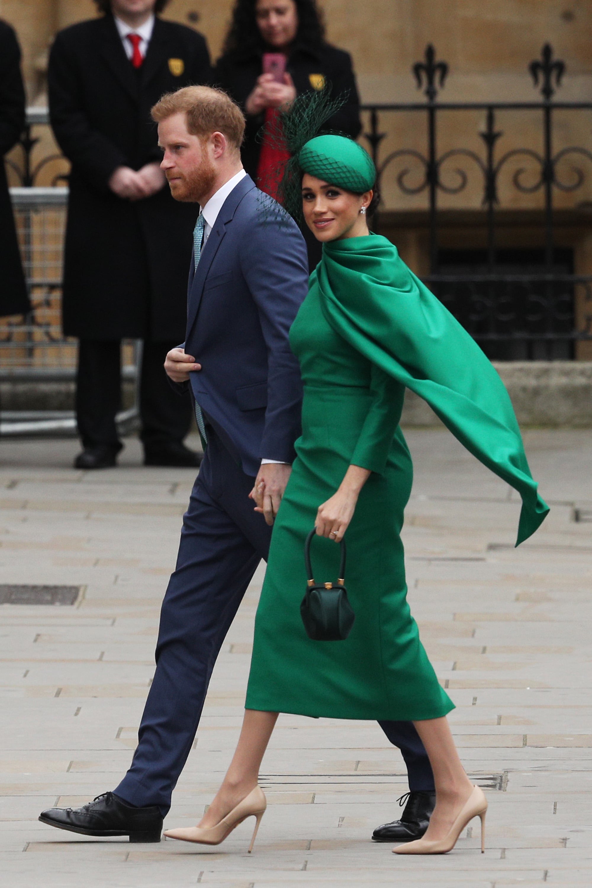 Meghan Markle S Green Dress At Commonwealth Day 2020 Popsugar