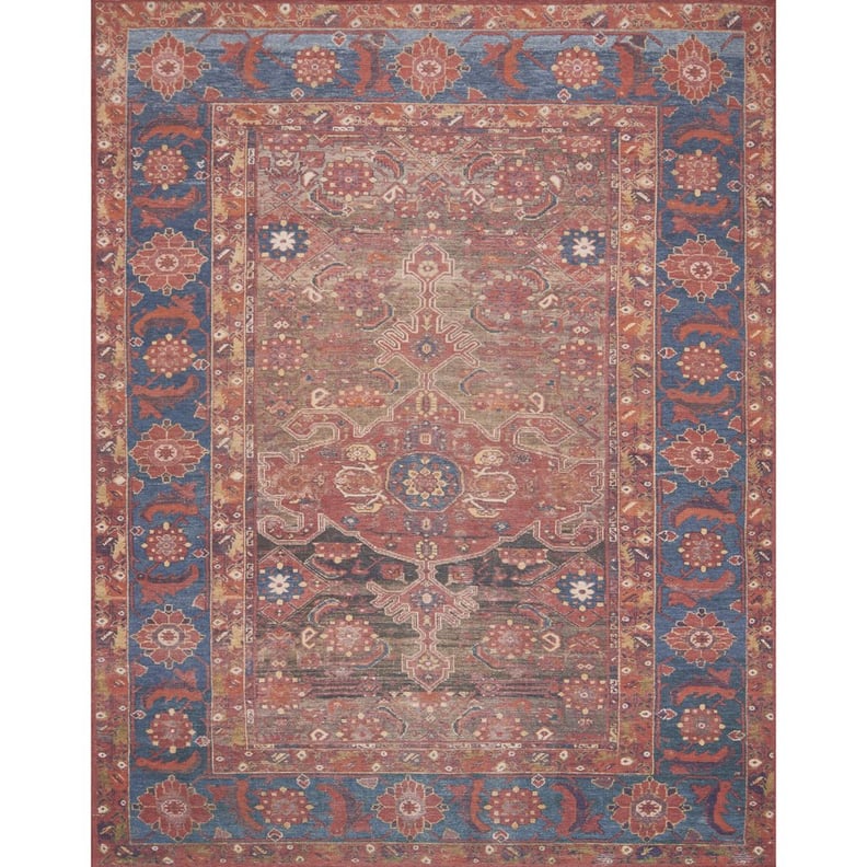 Lucca Rust Blue Rug