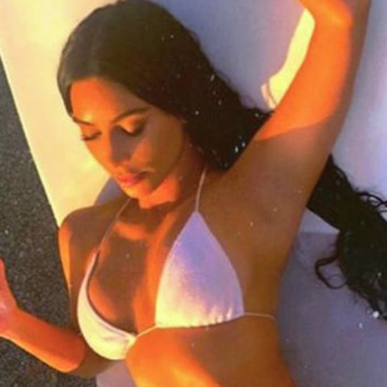 Kim Kardashian's White Nia Lynn Bikini August 2018