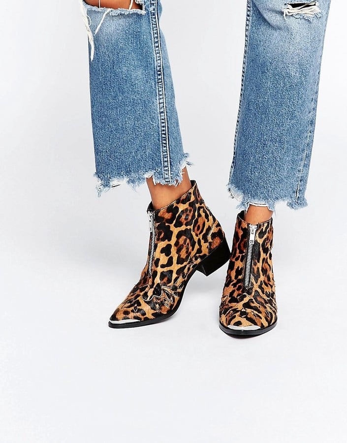 Asos 'Alexis' Leather Zip Ankle Boots ($81)