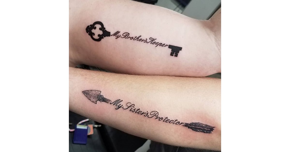 Keeper and Protector BrotherSister Tattoos POPSUGAR Love & Sex