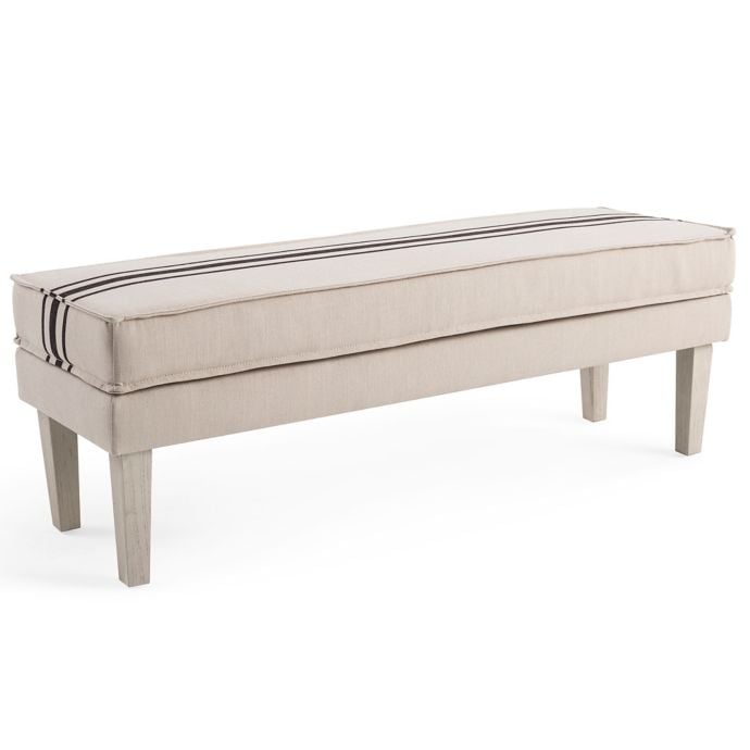 Upholstered Bench in Natural