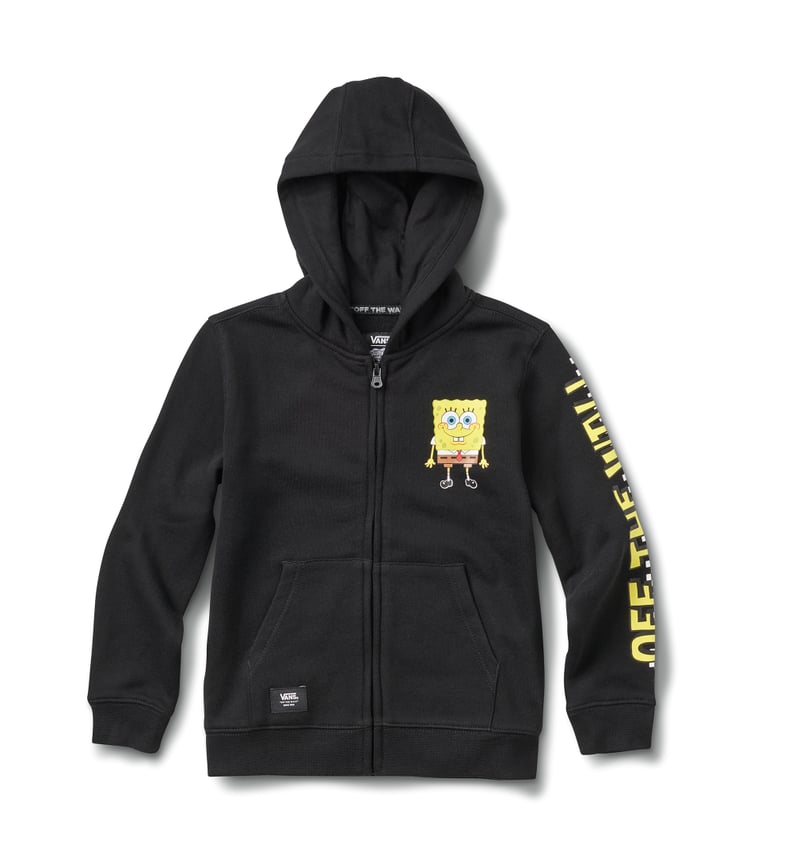 Vans X SpongeBob Little Kids Happy Face Full Zip Hoodie