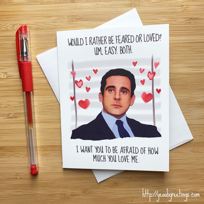 For The Office Fans: Funny Michael Scott Love Card