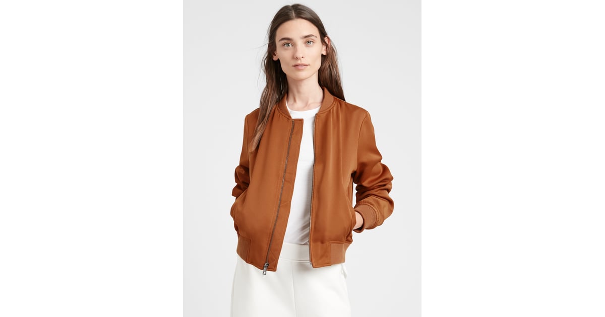 Satin Cropped Bomber Jacket | Black Friday Fashion Deals and Sales 2020 ...