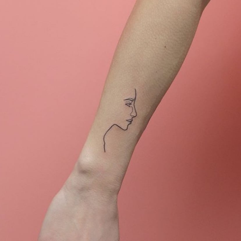 Fine Continuous Line Minimal Tattoo Trend Instagram