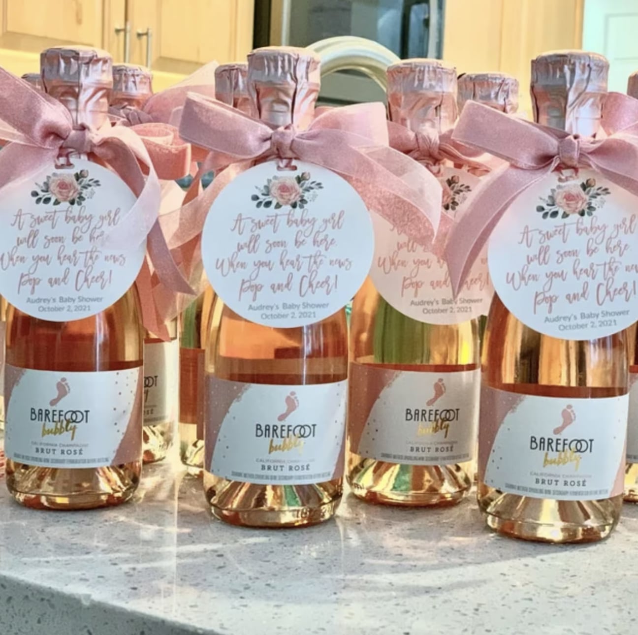 Mini wine bottle sales baby shower favors